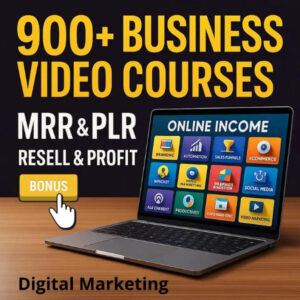 900+ Business Video Courses Bundle | MRR and PLR Rights | Learn & Resell | Digital Marketing, Dropshipping, Online Income Training